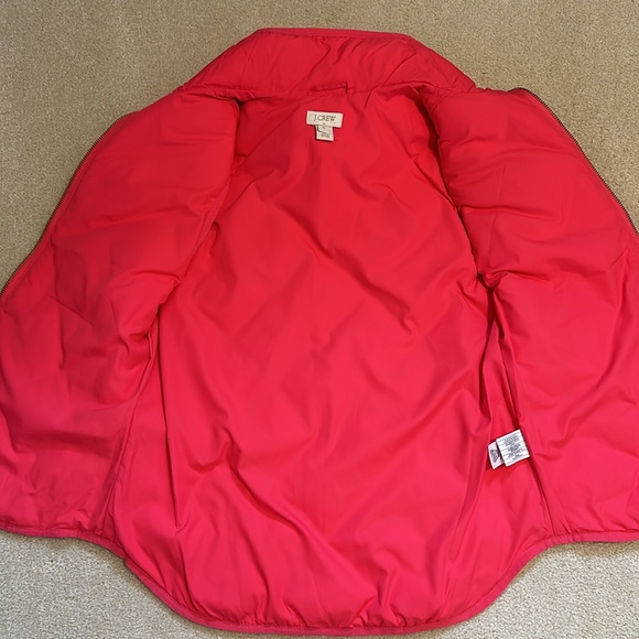Pink JCrew puffer vest, size XS, EUC - Picture 5 of 5